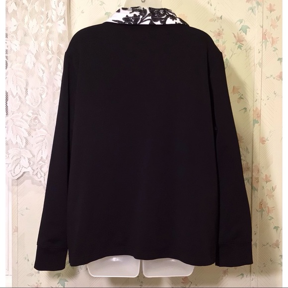 Draper’s & Damon’s Black and White Floral Jacket - Picture 2 of 4